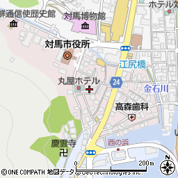 長崎県対馬市厳原町国分1417周辺の地図