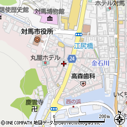 長崎県対馬市厳原町国分1391周辺の地図