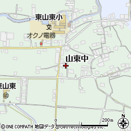 和歌山県和歌山市山東中215周辺の地図