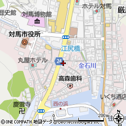 長崎県対馬市厳原町国分1356周辺の地図