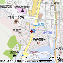 長崎県対馬市厳原町国分1376周辺の地図