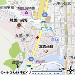 長崎県対馬市厳原町国分1376周辺の地図