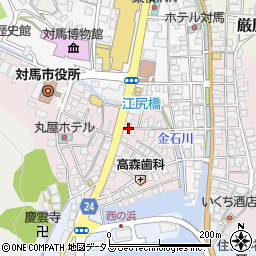 長崎県対馬市厳原町国分1355周辺の地図