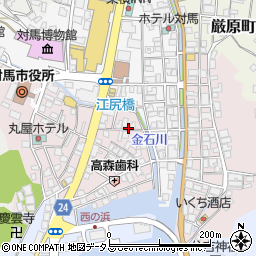 長崎県対馬市厳原町国分1338周辺の地図
