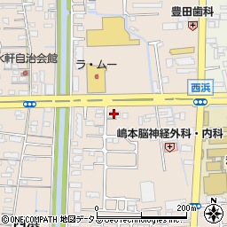 木の実や　西浜店周辺の地図