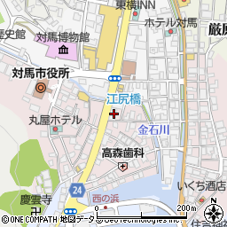 長崎県対馬市厳原町国分1354周辺の地図