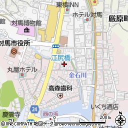 長崎県対馬市厳原町国分1344周辺の地図