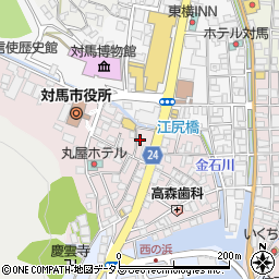 長崎県対馬市厳原町国分1377周辺の地図