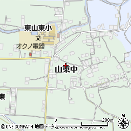 和歌山県和歌山市山東中207周辺の地図