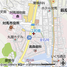 長崎県対馬市厳原町国分1351周辺の地図