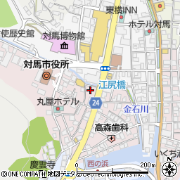 長崎県対馬市厳原町国分1378周辺の地図