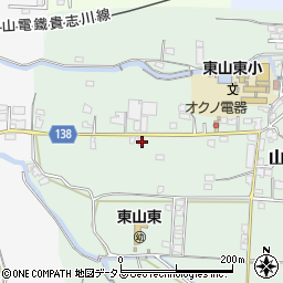 和歌山県和歌山市山東中128周辺の地図