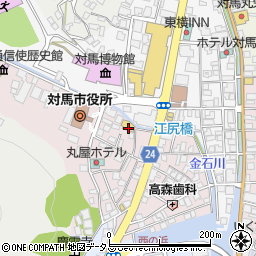 長崎県対馬市厳原町国分1380周辺の地図