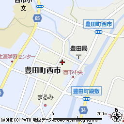 毎日新聞豊田販売店周辺の地図