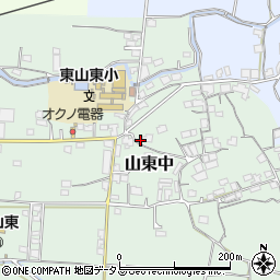 和歌山県和歌山市山東中周辺の地図