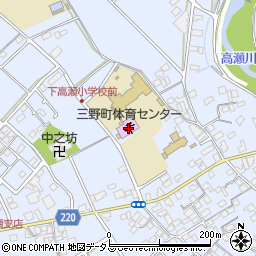 香川県三豊市三野町下高瀬752-2周辺の地図