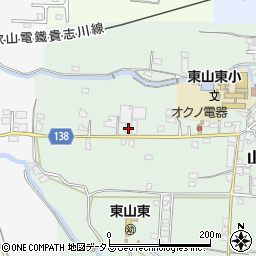 和歌山県和歌山市山東中82周辺の地図