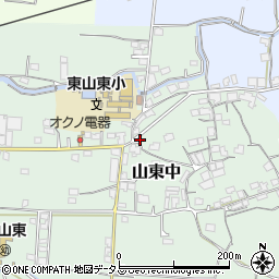 和歌山県和歌山市山東中221周辺の地図