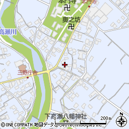 香川県三豊市三野町下高瀬1893周辺の地図