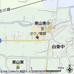 和歌山県和歌山市山東中63周辺の地図