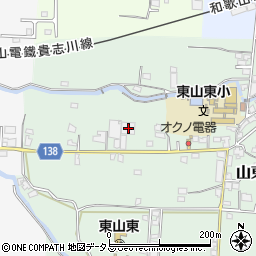 和歌山県和歌山市山東中77周辺の地図