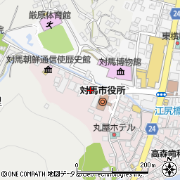 長崎県対馬市厳原町国分1428-2周辺の地図