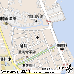徳島県鳴門市瀬戸町明神越浦周辺の地図