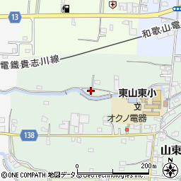 和歌山県和歌山市山東中23周辺の地図