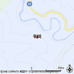 奈良県吉野郡野迫川村平川周辺の地図