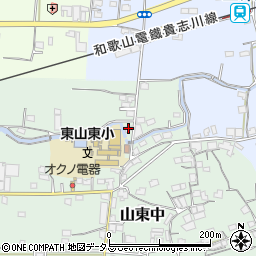 和歌山県和歌山市山東中39周辺の地図