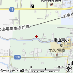 和歌山県和歌山市山東中16周辺の地図