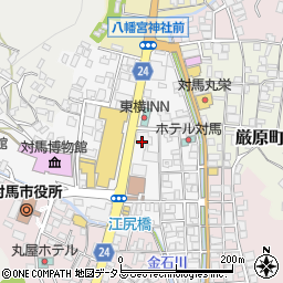 十八親和銀行対馬中央支店周辺の地図