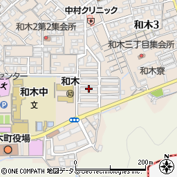 三井化学和木社宅６号棟周辺の地図
