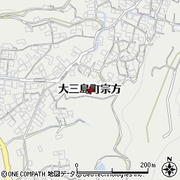 愛媛県今治市大三島町宗方周辺の地図