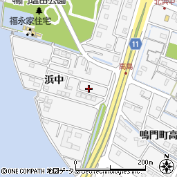 徳島県鳴門市鳴門町高島浜中120-8周辺の地図