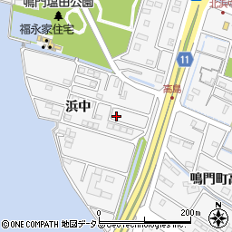 徳島県鳴門市鳴門町高島浜中117-8周辺の地図