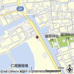 香川県三豊市仁尾町仁尾辛1-10周辺の地図