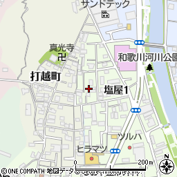 〒641-0054 和歌山県和歌山市塩屋の地図