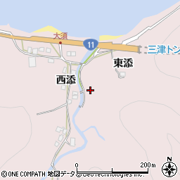 徳島県鳴門市北灘町大須周辺の地図