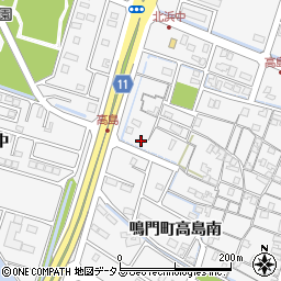 徳島県鳴門市鳴門町高島浜中217周辺の地図