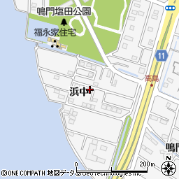 徳島県鳴門市鳴門町高島浜中107-7周辺の地図