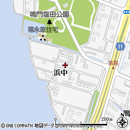 徳島県鳴門市鳴門町高島浜中128周辺の地図