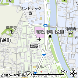 和歌山県立和歌川河川公園管理事務所周辺の地図