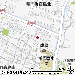 徳島県鳴門市鳴門町高島周辺の地図
