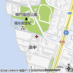 徳島県鳴門市鳴門町高島浜中127周辺の地図