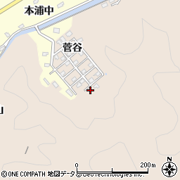 徳島県鳴門市瀬戸町明神菅谷周辺の地図