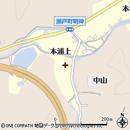 徳島県鳴門市瀬戸町堂浦本浦上周辺の地図