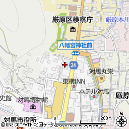 長崎県対馬市厳原町今屋敷651周辺の地図