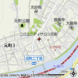 コミュニティサロン元町周辺の地図