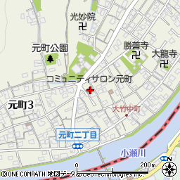コミュニティサロン元町周辺の地図